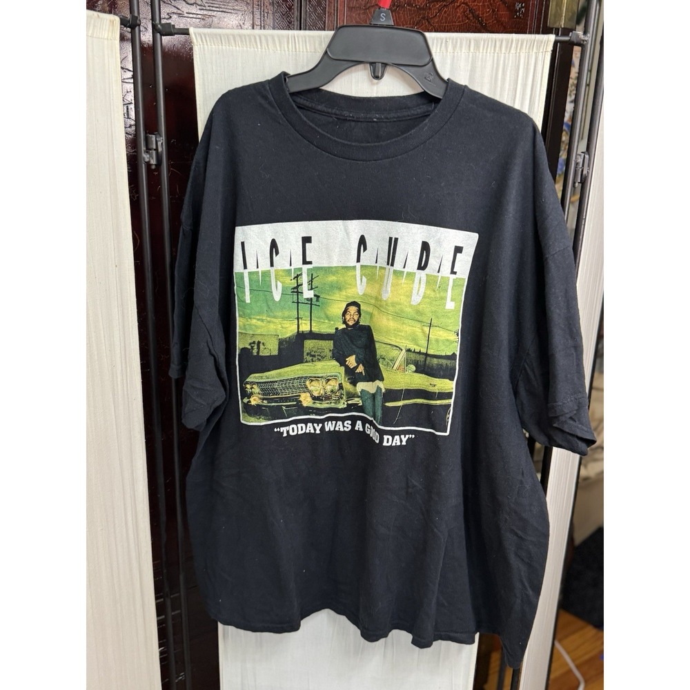 Ice Cube Today Was a Good Day Graphic T-Shirt Men's 2XL XXL Black Rap Hip Hop - Picture 2 of 4